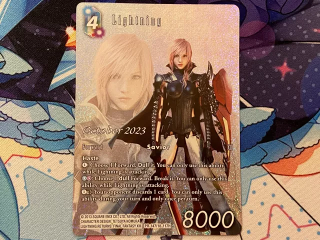 Lightning Foil Full Art Promo - PR-147/18-117H - NM - Final Fantasy TCG FFTCG