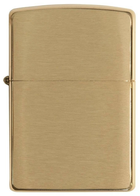Zippo Windproof Lighter Classic Brushed Brass GENUINE Brand New & Boxed