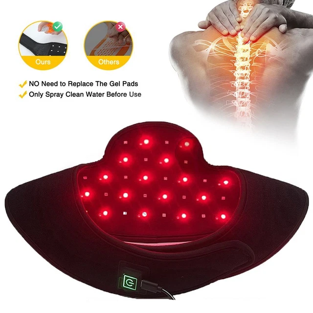 Chal de terapia LED negro infrarrojo cercano promover la curación chal de terapia de luz roja