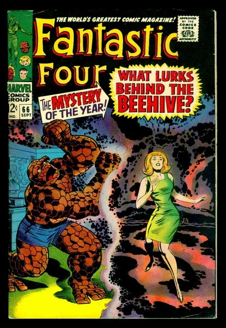 Marvel Comics FANTASTIC FOUR #66 1st Appearance Of Him(Warlock) FN 6.0