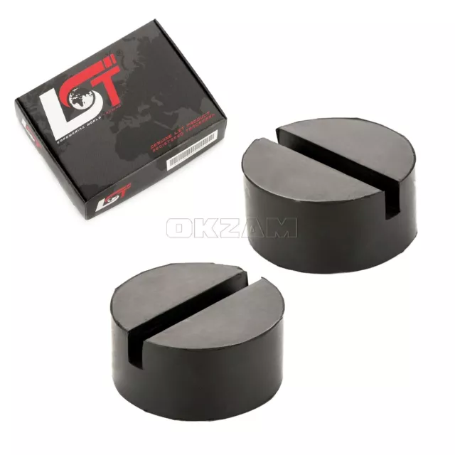 2x Cric de Véhicule 75x35 MM Rond Caoutchouc Adaptateur Bloc en pour mini