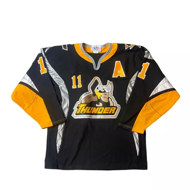 Reebok Stockton Thunder Hockey Jersey ECHL Made in Canada. Sz 