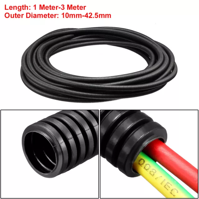 10mm-42.5mm Outer Dia 1-3 Meters Long Corrugated Bellow Conduit Tube Pipe Hose