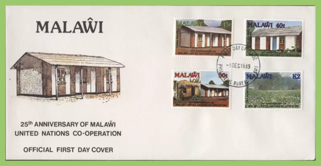 Malawi 1989 United Nations Co-Operation set on First Day Cover