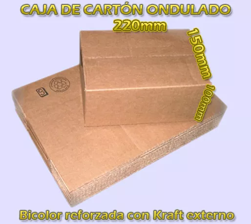 CAJAS DE CARTON MARRON 22x15x10 cm CARTON ENVIOS PAQUETERIA CAJAS 2