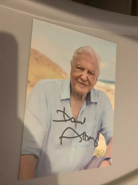 David Attenborough Hand Signed Genuine Autograph photo 6x4