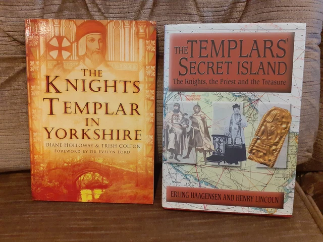 The Knight's Templar in Yorkshire + The Templars' Secret Island Books VGC
