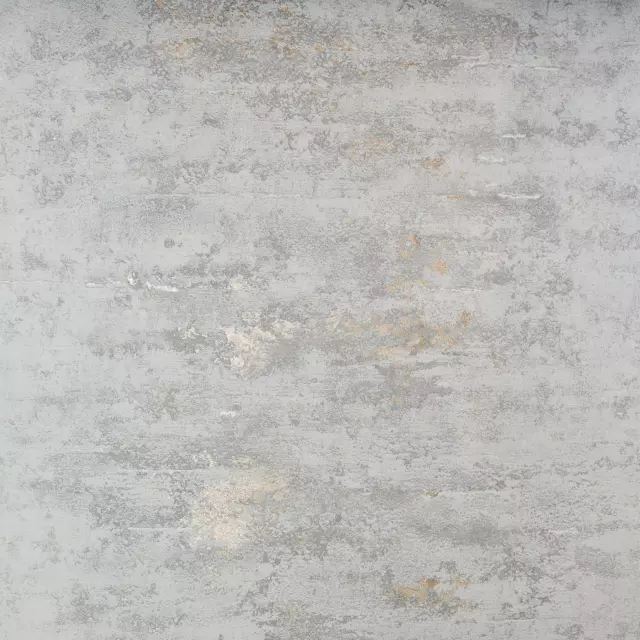 Industrial Grey Stone Concrete Wallpaper Distressed Metallic Vinyl Paste Wall