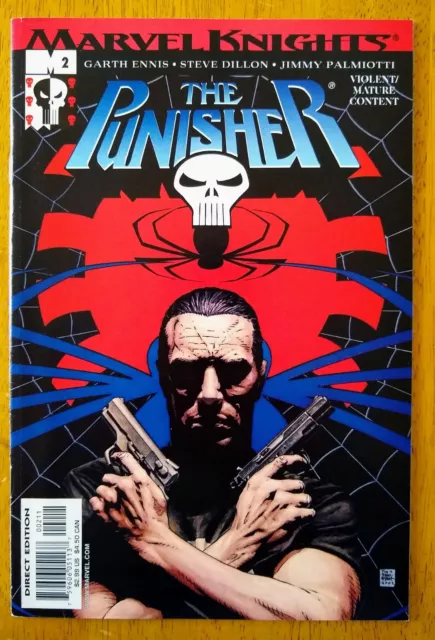 The Punisher #2 Marvel Knights 2001 MCU Comic Garth Ennis Tim Bradstree