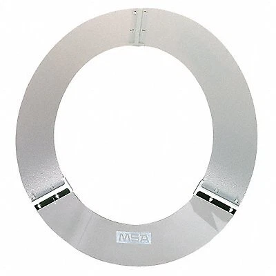 Msa Safety Visor: Gray, Polycarbonate, Over-the-Hat with Wide Brim, Full Brim