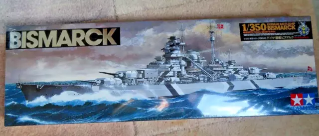 Tamiya 78013 - 1/350 WWII Deutsches Schlachtschiff "Bismarck" - Originalverpackt
