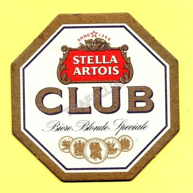 ANCIEN SOUS-BOCK  STELLA ARTOIS CLUB coaster beermat bierdeckel