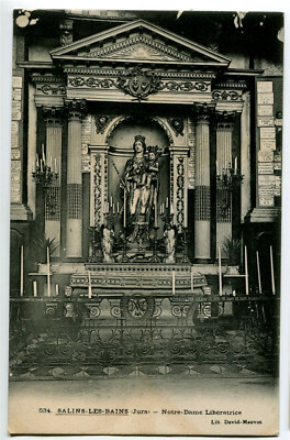 Salins Notre-Dame libératrice de Salins vintage albumen print Tirage al Jura 