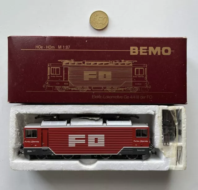 TR778 BEMO 1260 212 H0e H0m 1:87 E Lok Lokomotive Ge 4/4 III Furka Schweiz neu