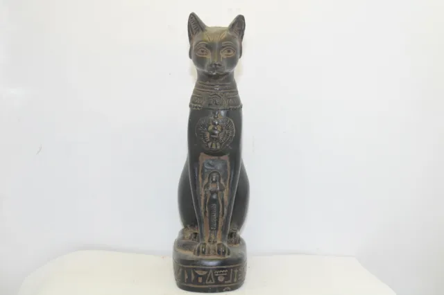 RARE ANCIENT EGYPTIAN ANTIQUE Bastet  Cat Bast Statue Stone Egypt History 2