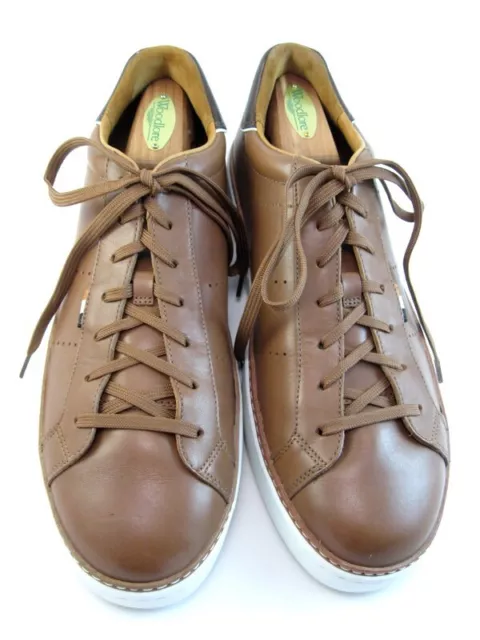 Allen Edmonds "ALPHA" Men's Leather Lace-Up Low-Top Sneakers 9.5 EEE Tan (144N)