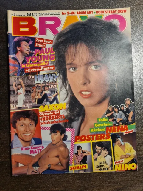 BRAVO 08/1984 Heft - Nena,Paul Young,Michael Jackson,Limahl,Nino de Angelo -Top!