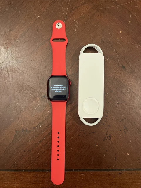 Apple Watch Series 7 GPS + Cellular 41mm Aluminum Case Red Smart Watch K71