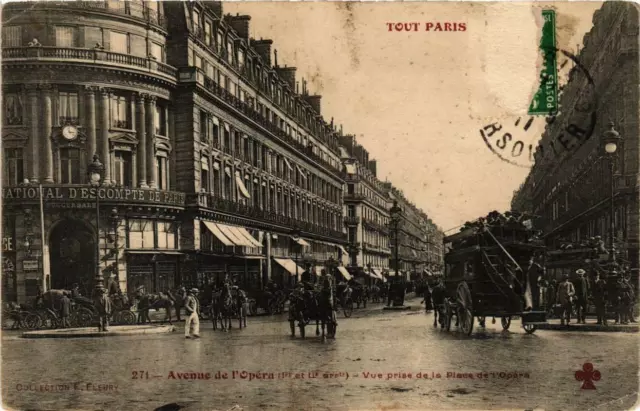 CPA PARIS 1e Avenue de l'Opéra, vue prise de la Place de l'Opéra (573511)