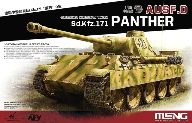 Model Scale Numbers MENG MODEL TS-038 1:35th scale German WWII Sd.Kfz.171 Panther Ausf. D £ ...