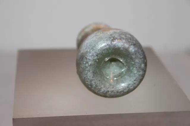 ANCIENT ROMAN  GLASS FLASK 2/3rd CENTURY AD 2
