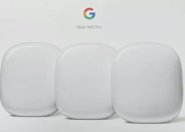 Google Nest Wi-Fi Pro Router Pack of 3 White