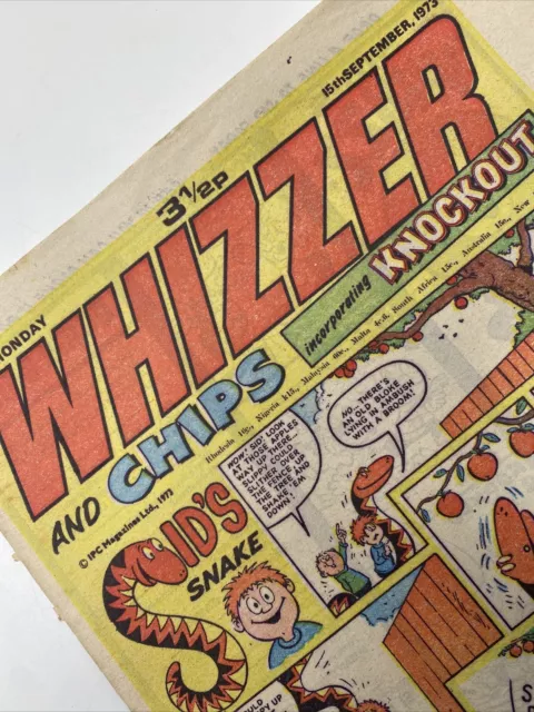 WHIZZER AND CHIPS Comic - 15th September 1973 - Vintage Nostalgic Gift