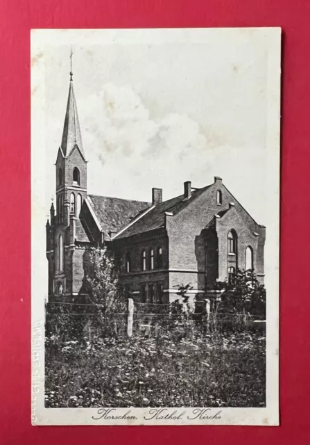 AK KORSCHEN in Ostpreussen um 1910 Kath. Kirche  ( 136512