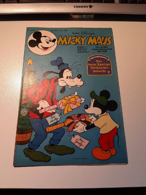 Micky Maus Nr. 50  Jahrgang 1981 Mit Bastelbeilage & Schnipp