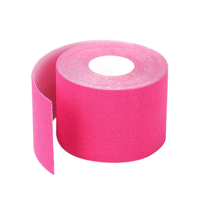 5cmx5m Cinta de Levantamiento Facial Elástica Cuello Elevación Pegatina Herramienta de Belleza (Rosa)