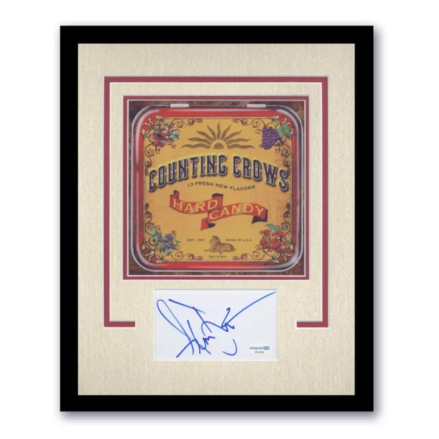 Adam Duritz "Counting Crows" SIGNED 'Hard Candy' Photo Framed 11x14 Display ACOA