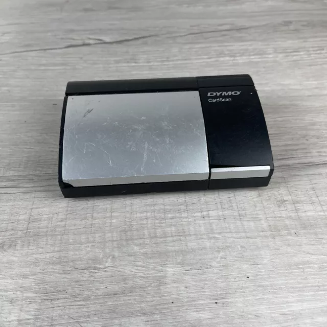 Dymo CardScan 62 Black & Silver Portable 5VDC Personal Business Card Scanner