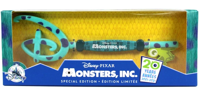 DISNEY STORE PIXAR Monsters Inc Special Edition Collectors Key 20Th ...