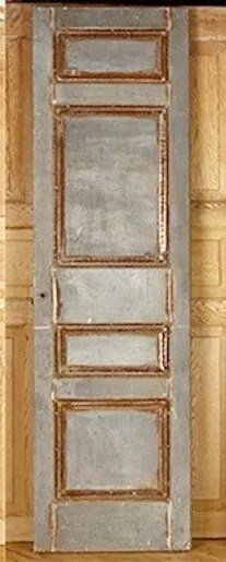 Vintage Architectural Industrial Zinc Clad HEAVY Door 23 x79" Salvage Reclaimed