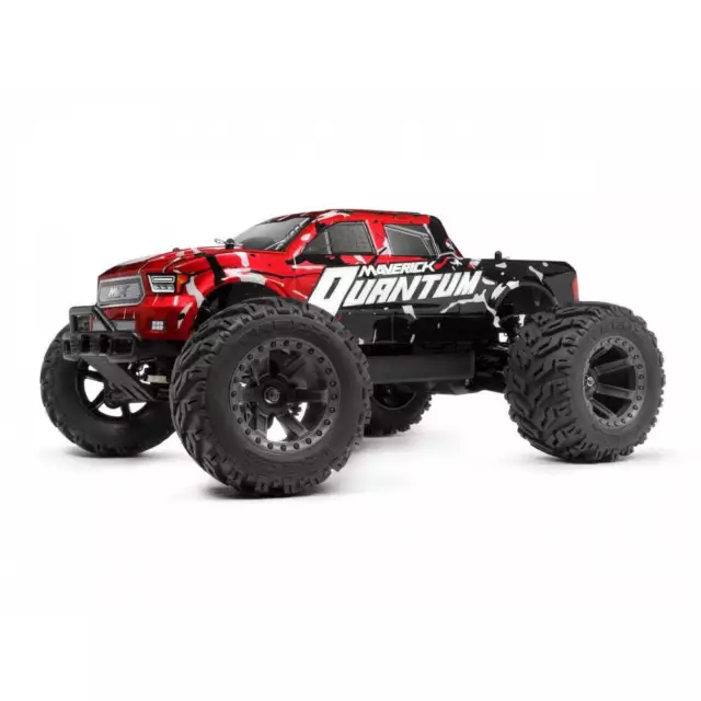 Maverick Quantum MT 1/10 4WD Brushed Electric RC Monster Truck Red MV150102