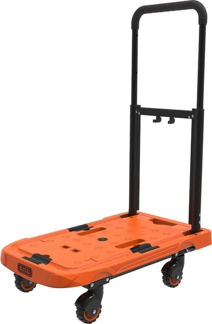 Carrello piattaforma pieghevole 89,4 x 37,3 x 61,4 cm fino a 90 kg carrello da trasporto carrello manuale