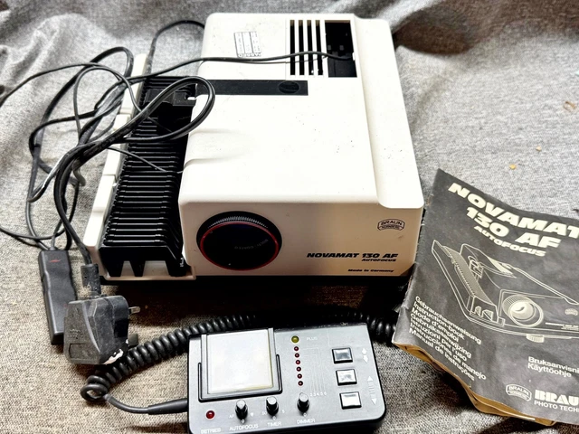 BRAUN NOVAMAT 130 AF Autofocus Slide Projector - Boxed, Tested