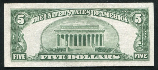 Fr. 1654 1934-D $5 Five Dollars Blue Seal Silver Certificate Gem Uncirculated 2