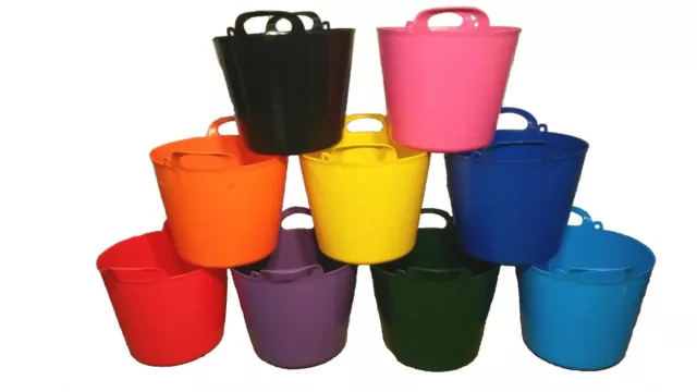 Flexi Tub, Trug, Bucket, Feed, Water, 5 Sizes, Choose Your Colour, Made In Uk