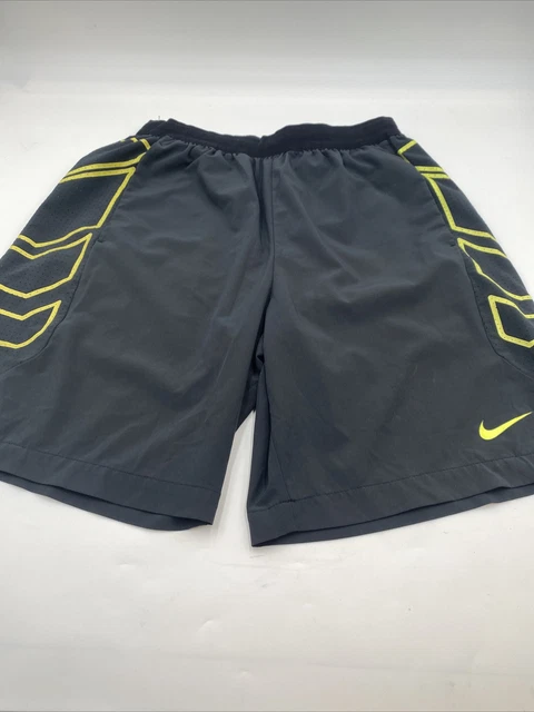 NIKE PRO Training Size M Black Elastic String Atletic Boys Shorts