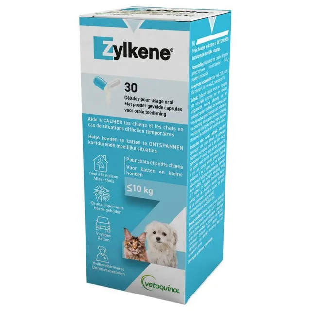 Small Dog Supplement Zylkene Capsules Cats Calming Stressful Situations