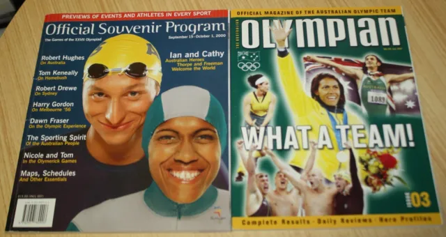2000 Sydney Olympic Games Official Souvenir Program + Australian Olympian Mag