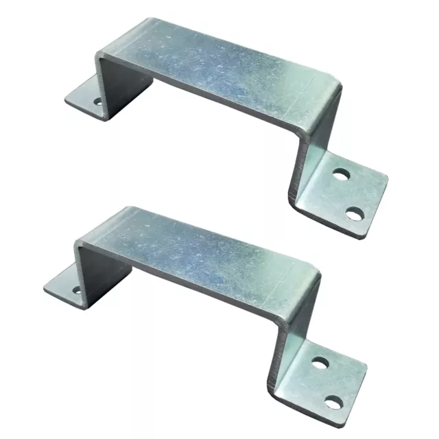 Door Barricade Brackets Security Bar Holders for 2x4 Wood | Heavy Duty Metal