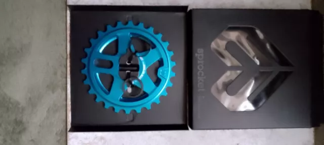 Two Éclat BMX Onyx Sprocket 26 T  Bolt Drive Colour Sandplast Cyan