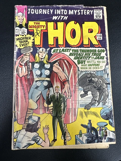 The Mighty Thor #113 Journey Into Mystery Silver Age Marvel Comic 12 Cent