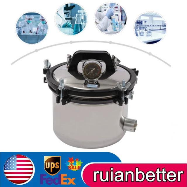 DENTAL 8L AUTOCLAVE Steam Sterilizer Machine Sterilization Medical
