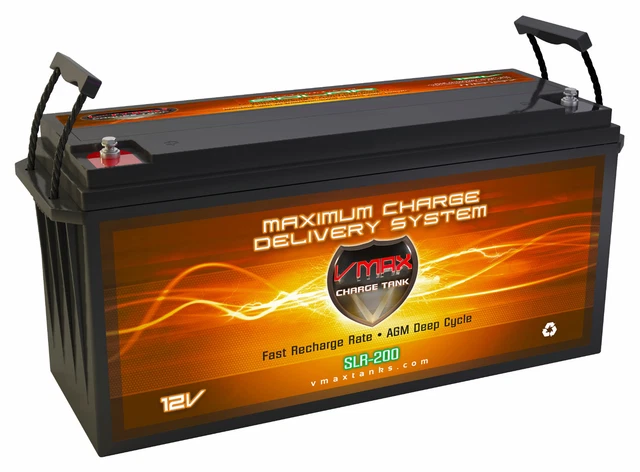 SLR200 Solar Wind Power Backup 200AH 12V deep cycle VMAX AGM BATTERY HI CAPACITY