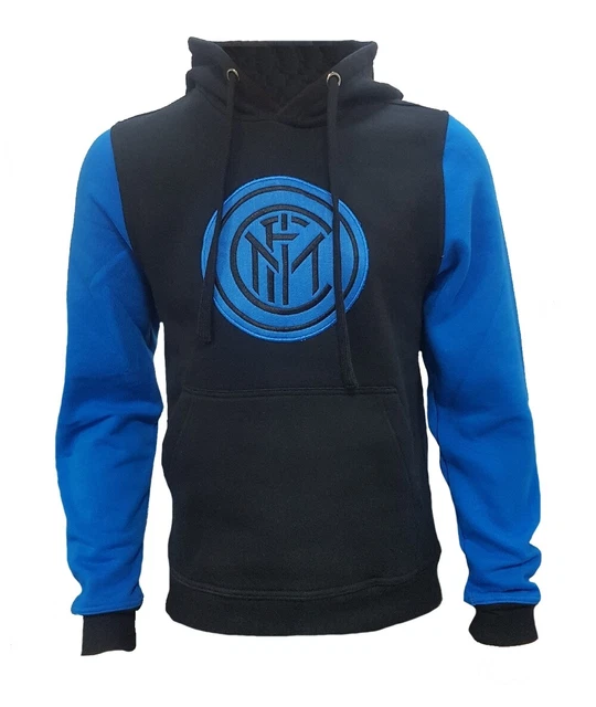 Felpa Inter Nera Con Cappuccio Abbigliamento FC Internazionale Calcio PS 27859