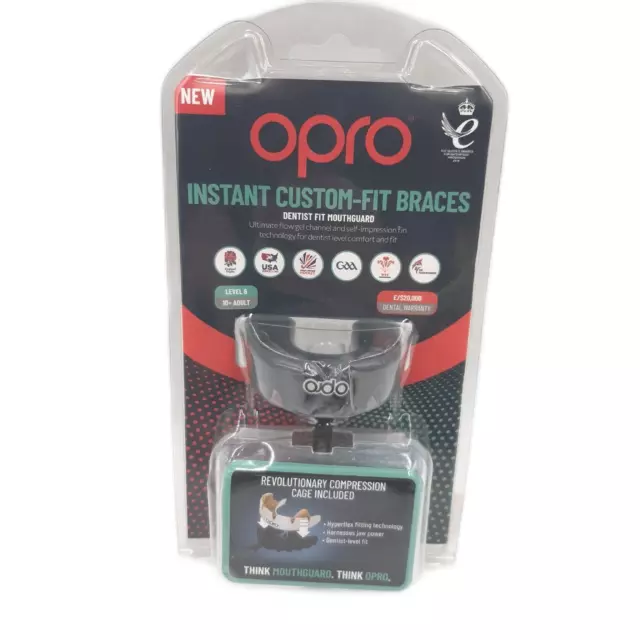 OPRO Custom Fit Zahnschutz für Zahnspangen Retainer Oralpflege