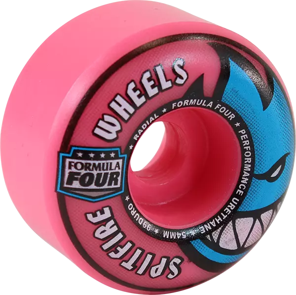 Spitfire Formula Four F4 Radial 54mm 99a Pink Skateboard Wheels